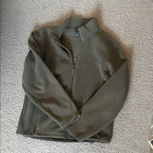 L.L. Bean Men's Forest Green Zip-Up Sweater